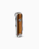 Streamline® Inlay Swiss Army® Knife in Sterling Silver with Tiger’s Eye